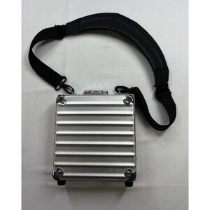 Vintage Rimowa Piccolo Mini Aluminum Shoulder Bag Y2K Hard Shell Adjstable Strap